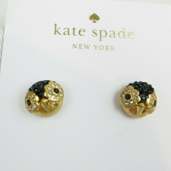 NEW Kate Spade Pave Penguin Stud Earrings - Picture 5 of 5